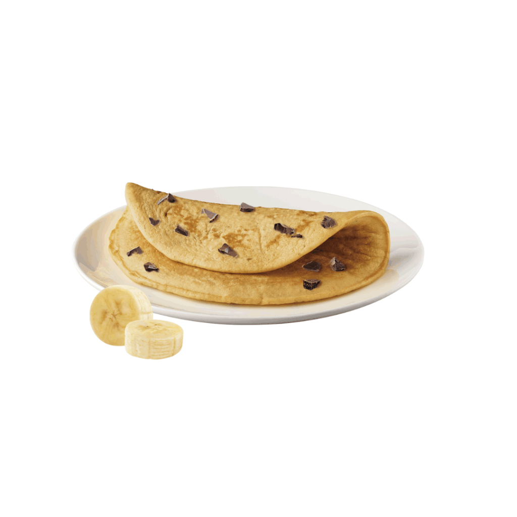 Crêpe al gusto di cioccolato e banana